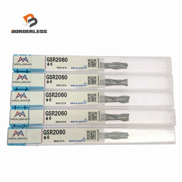 ☆未使用品5本セット☆MOLDINO モルディノ 超硬グラファイト用 エンドミル GSR2060 刃径φ6mm フライス 切削工具 旧三菱日立ツール132317 - 1