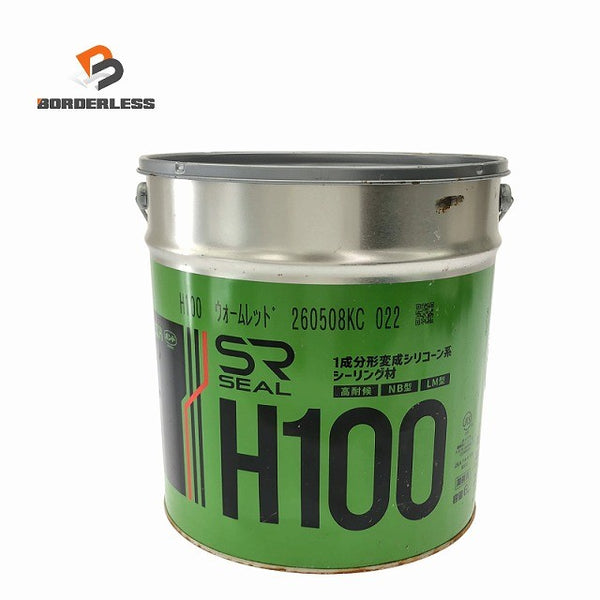 ☆未使用品☆コニシ株式会社 サンライズ 1成分形変形シリコーン系シーリング材 H100 ウォームレッド 6L 缶132986 - 1