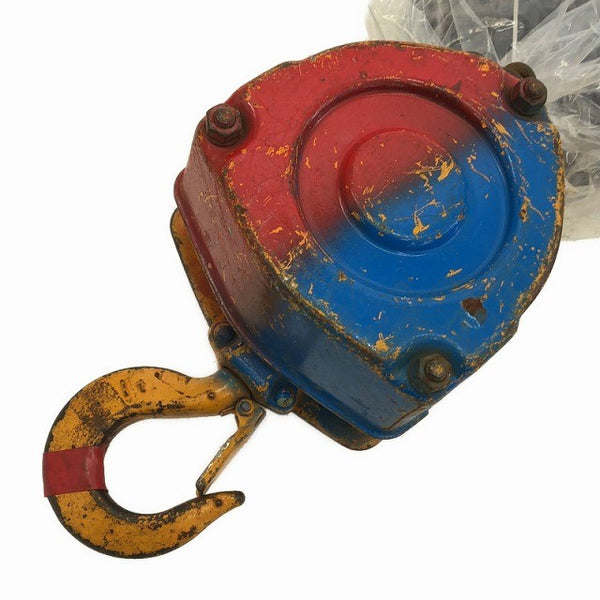 ☆中古品2個セット☆KITO キトー チェーンブロック M3形 CB010 荷重1.0ton/1ton 揚程2.5m 手動式 チェンブロック 吊り具 荷揚げ機136340 - 6