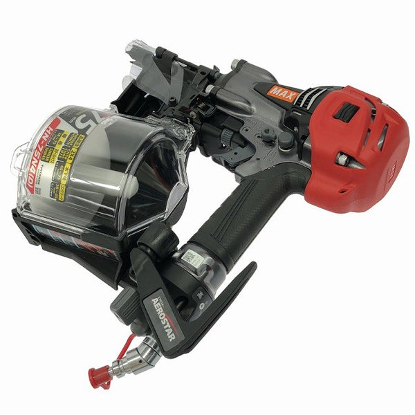 ☆未使用品☆MAX マックス 高圧 75mm 釘打機スーパーネイラ HN-75N4(D)-G コイルネイラ エア釘打ち機 エアーツール134231 - 7