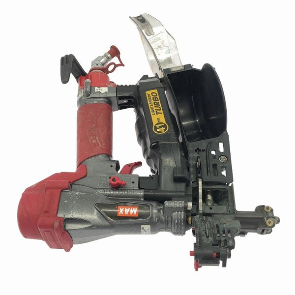 ☆中古品☆ MAX マックス 41mm 高圧 ターボドライバ HV-R41G3 赤/レッド 本体のみ 建築 内装 リフォーム 鉄丸 釘/クギ 116116 - 7