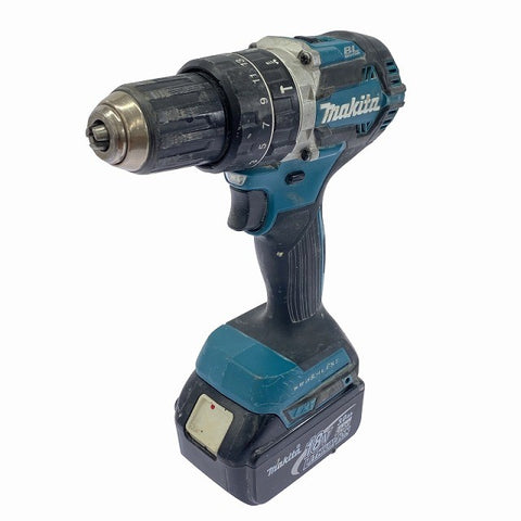 ☆中古品☆ makita マキタ 18V充電式ドライバドリル HP484D 青/ブルー 本体+バッテリー1個(3.0Ah)114845 - 0