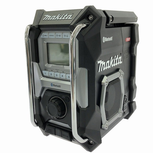 ☆中古美品☆makita マキタ 40Vmax 充電式ラジオ MR002G 黒 本体＋ACアダプタ付 Bluetooth対応 コードレス 現場ラジオ 作業ラジオ130907 - 2