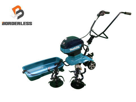 ☆中古美品☆ makita マキタ 40V 充電式管理機 MKR001G 本体+パーツ 耕運機 スターロータ仕様 アンダートレイ 農業123854
