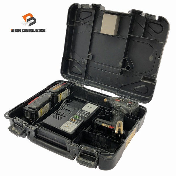 ☆中古品☆ Panasonic パナソニック 14.4V コードレスインパクトドライバー EZ75A1LS2FT1 本体+バッテリー2個(4.2Ah)充電器+ケース136273 - 1