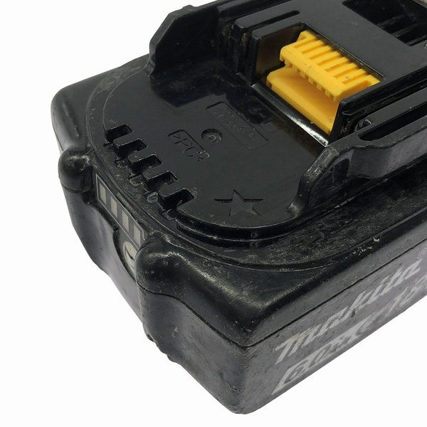 ☆中古品☆makita マキタ 18V 6.0Ah 純正 リチウムイオンバッテリー BL1860B 残量表示付 急速充電対応 蓄電池 充電池 雪マーク131569 - 9