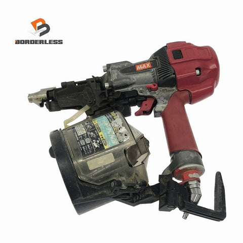 ☆中古品☆MAX マックス 90mm 高圧 コイルネイラ HN-90N3 本体のみ ロール 釘/クギ ねじ/ネジ エアーツール116847