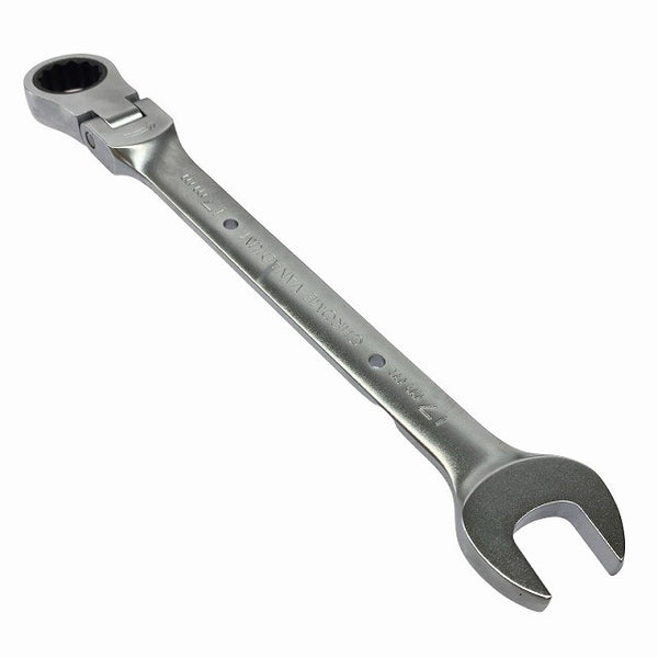 ☆未使用品☆TOP トップ工業 首振りラチェットコンビセット FRC-10000S 工具袋入り 7mm～24mm スパナセット131681 - 4