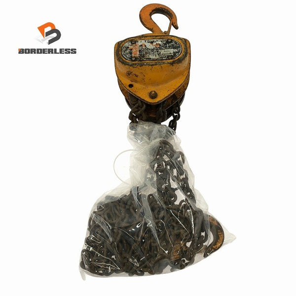 ☆中古品☆ KITO キトー マイティ M3形 CB010 荷重1t/1トン 揚程2.5m チェーンブロック レバーホイスト  ガッチャ 荷揚げ 荷締め133372 - 1