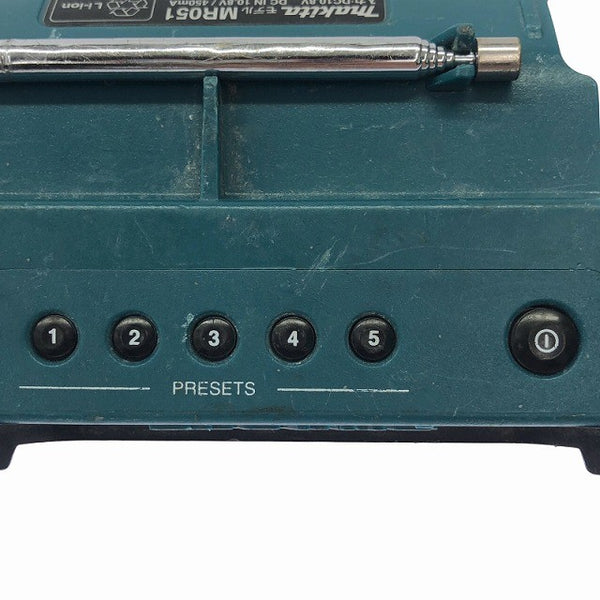 ☆中古品☆ makita マキタ 10.8V 充電式ラジオ MR051 青/ブルー 本体のみ130788 - 7