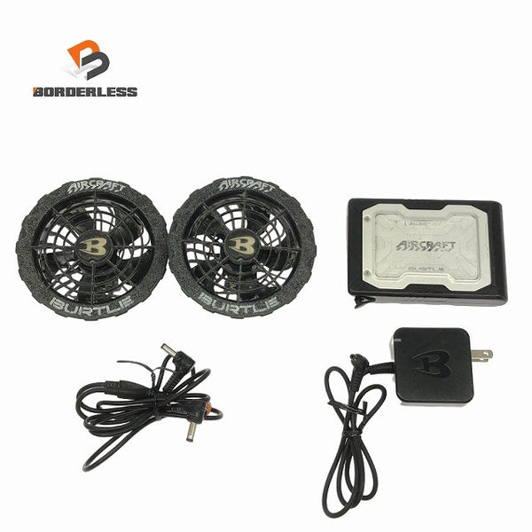 ☆中古品☆BURTLE バートル 19V エアークラフト専用バッテリー AC360 ファン AC370 充電器付き 空調作業服用 暑さ対策137063 - 1