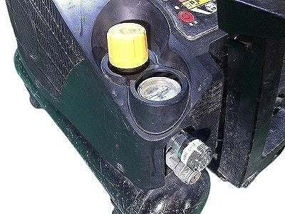 ☆中古品☆MAX マックス 常圧/高圧 エアコンプレッサー AK-HL1270E 黒/ブラック 100V 11L エアーツール 115966115966 - 8