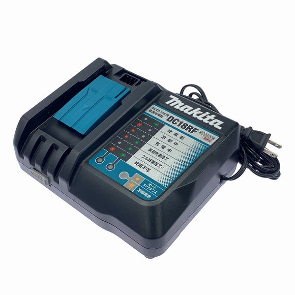 ☆極美品純正セット品☆ makita マキタ リチウムイオンバッテリー BL1860B(18V 6.0Ah)1個+充電器(DC18RF)LITHIUM-ION 雪マーク - 2