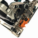 ☆未使用品☆makita マキタ 18V 125mm 充電式マルノコ HS474DRGX 青 バッテリ2個(6.0Ah) 充電器 ケース付 鮫肌 コードレス丸のこ133794 - 9