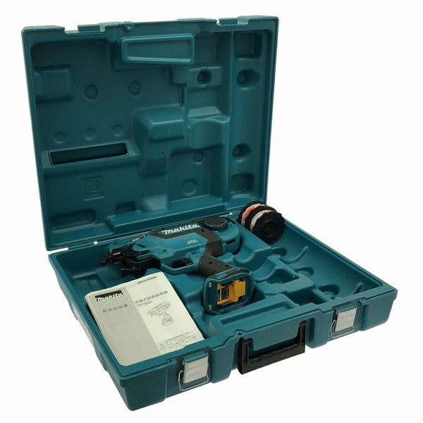 ☆中古比較的綺麗☆makita マキタ 18V 鉄筋結束機 TR180D 本体＋ワイヤー＋ケース付 コードレス バッテリー式134031 - 2