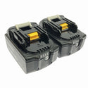☆中古品2個セット☆makita マキタ 18V 6.0Ah 純正 リチウムイオンバッテリー BL1860B 残量表示付 急速充電対応 蓄電池 充電池 雪マーク135736 - 5