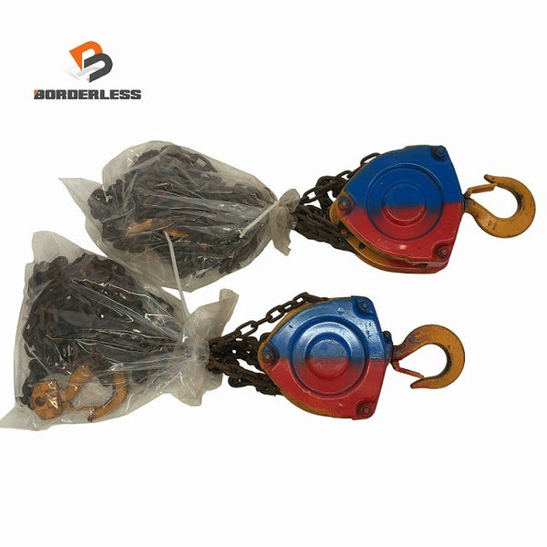☆中古品2個セット☆KITO キトー チェーンブロック M3形 CB010 荷重1.0ton/1ton 揚程2.5m 手動式 チェンブロック 吊り具 荷揚げ機135550 - 1