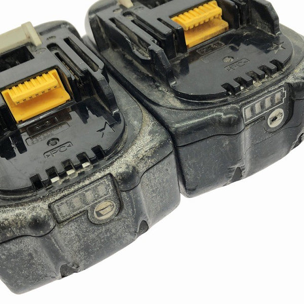 ☆中古品☆makita マキタ 純正リチウムイオンバッテリー BL1860B×2 充電器 DC18RF付き 電動工具 蓄電池 充電地129459 - 7