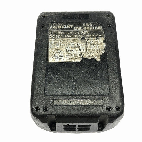 ☆中古品☆HiKOKI ハイコーキ 36V 2.5Ah マルチボルトバッテリー BSL36A18B リチウムイオンバッテリー 蓄電池118055 - 10
