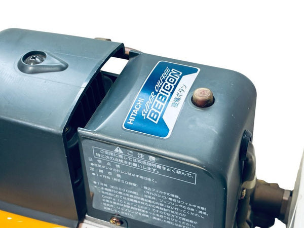 ☆中古品☆ HITACHI 日立 100V 常圧コンプレッサー  スーパーオイルフリーベビコン 0.2LP-7S BEBICON エアーコンプレッサー133606 - 8