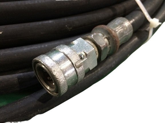 ☆中古品2点セット☆SEIWA セイワ 20ｍ ゴムホース×2 外径約17mm カプラ付き 高圧洗浄機 - 10