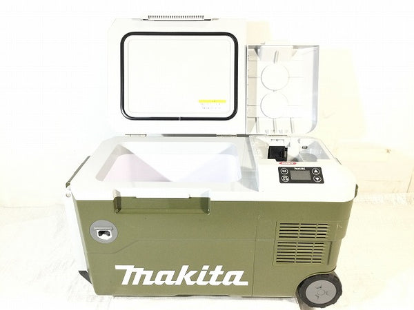 ☆比較的綺麗☆makita マキタ 40Vmax 充電式保冷温庫 CW001G オリーブ 本体＋シガーソケット＋ACアダプタ付 コードレス 冷蔵庫 - 6