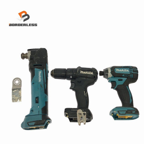 ☆中古品 USマキタ3点セット☆makita 18V 充電式インパクトドライバ XD11 充電式ドリルドライバ XPH11 充電式マルチツール XMT03135292