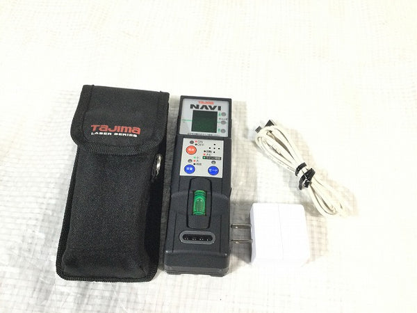 ☆美品☆TAJIMA タジマ ブルーグリーンレーザー墨出し器 ZEROBLSN-KJC 受光器 バッテリ1個 ケース付 ZERO BLUE NAVI センサーKJC113281 - 10