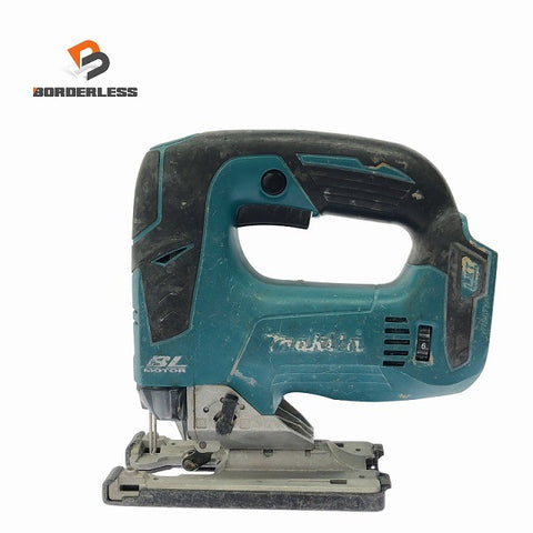 ☆中古品☆makita マキタ 14.4V 充電式ジグソー JV142D 本体のみ コードレス バッテリー式 電気のこぎり 電動ノコギリ 切断機129608