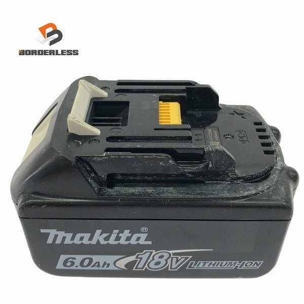 ☆中古品☆makita マキタ 18V 6.0Ah 純正 リチウムイオンバッテリー BL1860B 残量表示付 雪マーク リチウムイオン電池137161 - 1