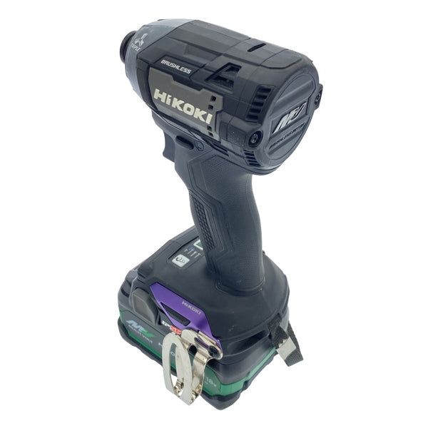 ☆中古美品☆HiKOKI ハイコーキ 36V コードレスインパクトドライバー WH36DD 黒 マルチボルトバッテリー2個(BSL36A18X) ケース付き118512 - 7