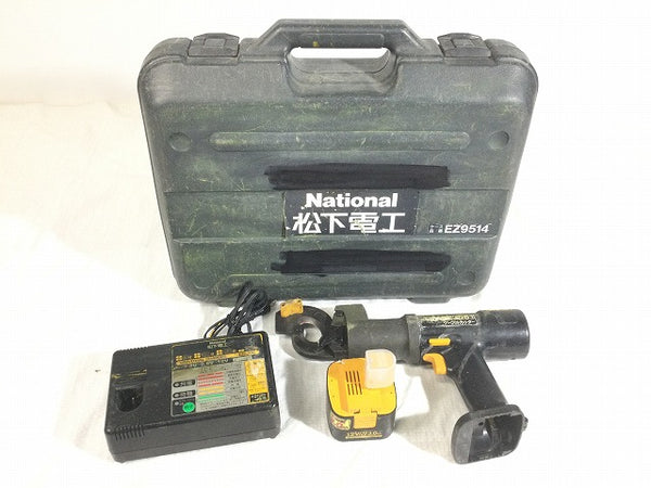 ☆中古品☆National ナショナル 充電式ケーブルカッター EZ3591 バッテリー1個+充電器+ケース付き 松下電工 - 4