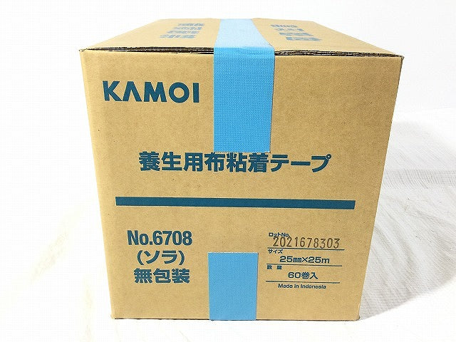 ☆未使用☆KAMOI カモイ 養生用布粘着テープ 25mm 25m 60巻入 ソラ無