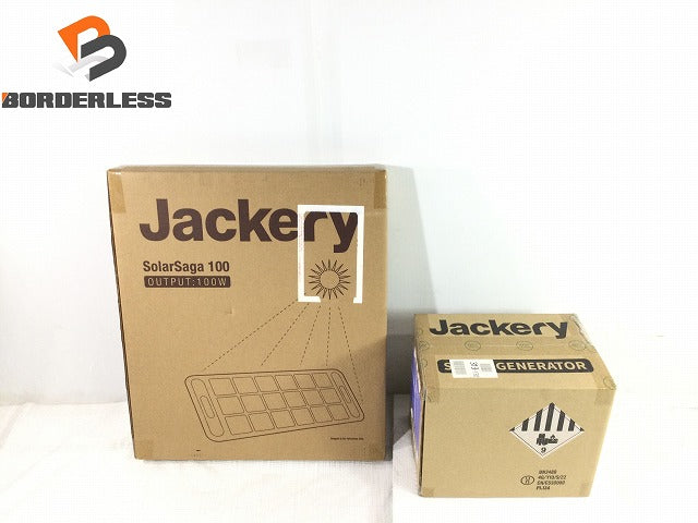 ☆未使用品☆Jackery ジャクリ ポータブル電源 708 PTB071 708Wh/500W 31.9Ah 22.2V ソーラーパネル Solar  Saga 100 付きアウトドア