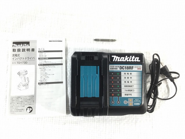 ☆美品☆ makita マキタ 18V 充電式インパクトドライバ TD173D