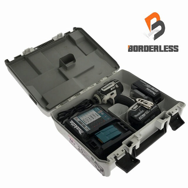 ☆美品☆makita マキタ 18V 充電式インパクトドライバ TD149DRFXW 白