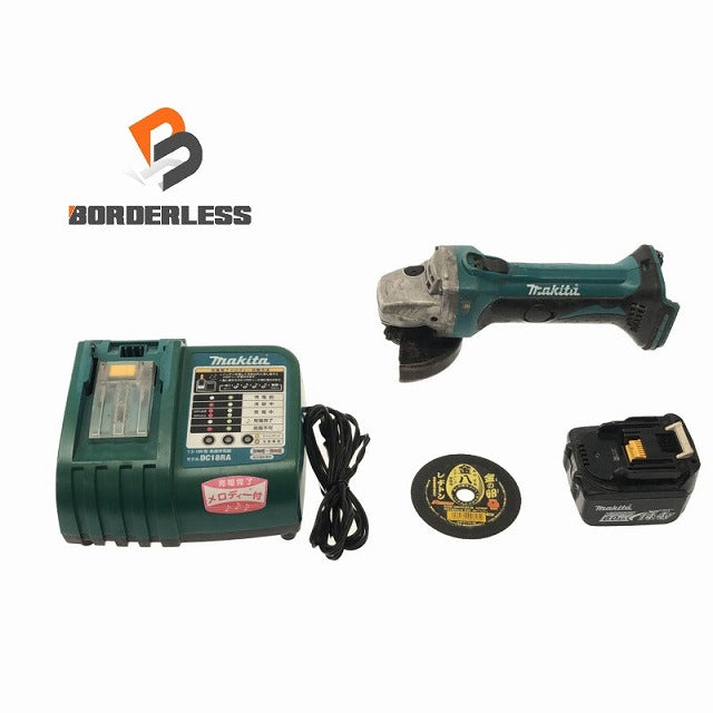 ☆中古品☆makita マキタ 14.4V 100mm 充電式ディスクグラインダー