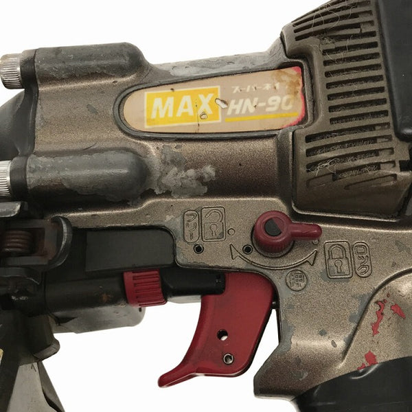 ☆中古品☆ MAX マックス 90ｍｍ 高圧スーパーネイラ釘打機 HN-90　本体のみ 高圧エア釘打機 - 6
