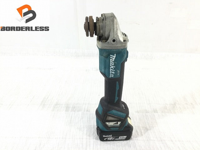 ☆中古品☆makita マキタ 18V 125mm 充電式ディスクグラインダ GA512D バッテリー1個(18V 5.0Ah)付き