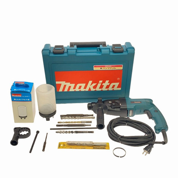 ☆美品☆makita マキタ 100V 20ｍｍ ハンマドリル HR2021 集じんカップ、ケース付 電動工具 穴あけ DIY 日曜大工 - 4