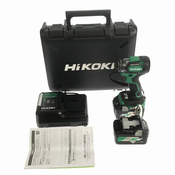 ☆未使用品☆ HIKOKI ハイコーキ 18V コードレスインパクトドライバ WH18DC(2XP) バッテリ2個(BSL36A18) 充電器 ケース付き - 4