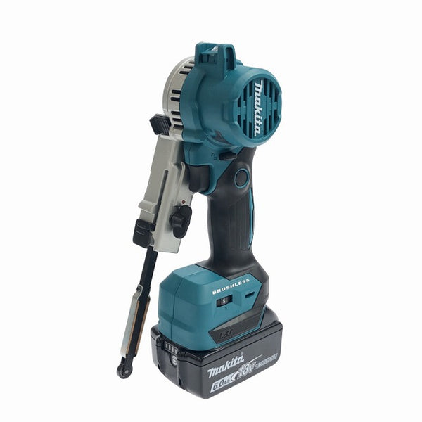 ☆未使用品☆makita マキタ 18V 充電式ベルトサンダ BS180DRG バッテリー1個(18V 6.0Ah) 充電器 ケース付 - 3