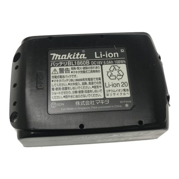 ☆未使用品3個セット☆makita マキタ 18V 6.0Ah 純正 リチウムイオンバッテリー BL1860B 残量表示付 リチウムイオン電池 蓄電池 - 8