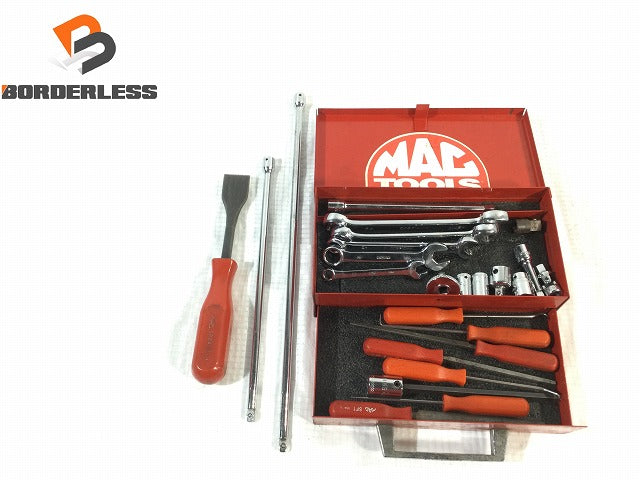 ☆中古品☆MACTOOLS マックツールズ ハンドツール26点セット フレアナットレンチ エクステンションバー ソケット ピック等 |  誰もが安心できる工具専門のリユース工具販売専門店Borderless