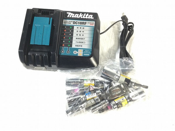 ☆中古品☆ makita マキタ 18V 充電式インパクトドライバー TD171DGXAR 赤/レッド バッテリー2個(6.0Ah) 充電器 ソケット付き - 10