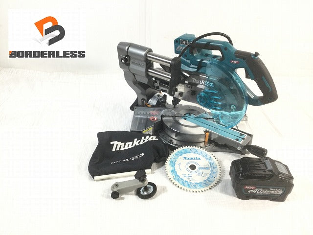 ☆美品☆ makita マキタ 40Vmax 165mm 充電式スライドマルノコ LS001G 青/ブルー 本体+バッテリ1個(40V 2. |  誰もが安心できる工具専門のリユース工具販売専門店Borderless