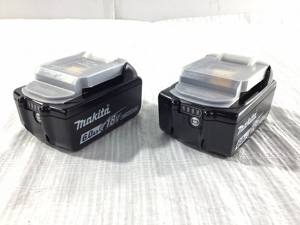 ☆未使用品2個セット☆makita マキタ 18V 6.0Ah 純正 リチウムイオンバッテリー BL1860B 残量表示付 リチウムイオン電池 蓄電池 - 2