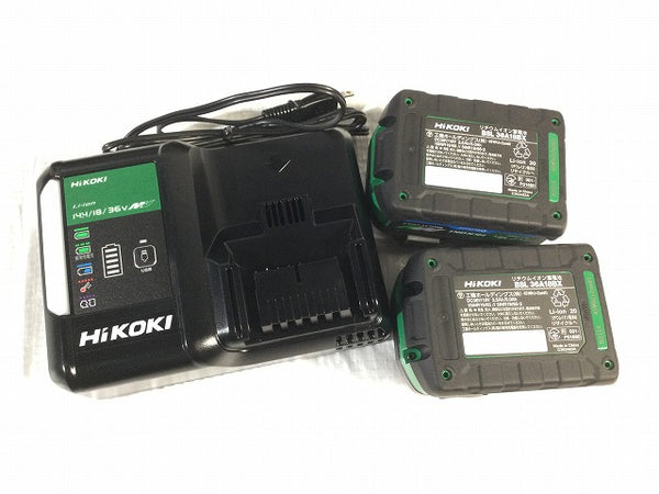 ☆未使用☆HiKOKI ハイコーキ 36V コードレスインパクトドライバー WH36DC(2XPSZ)(CB) セームブルー バッテリー2個 充電器 ケース - 10